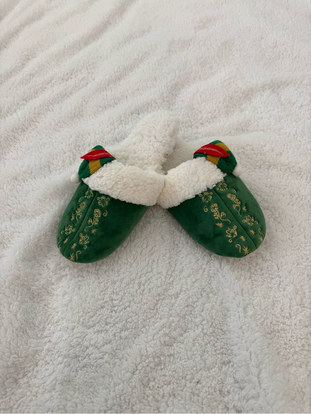 Pottery Barn x Elf Movie Collection Buddy the Elf Holiday Slippers NWT Medium